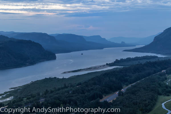 Columbia River Gorge at Dawn